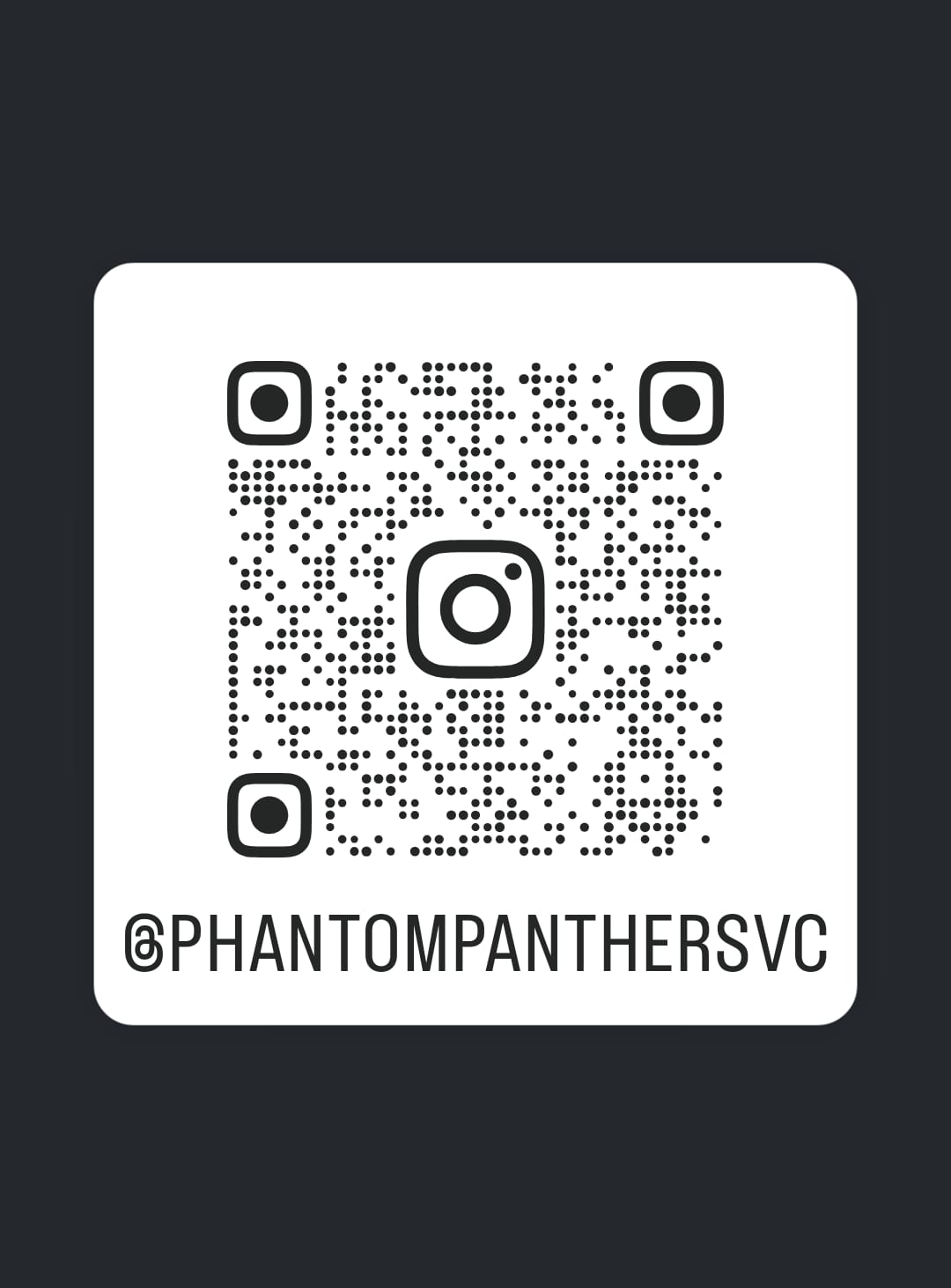 Scan to open @phantompanthersvc on Instagram